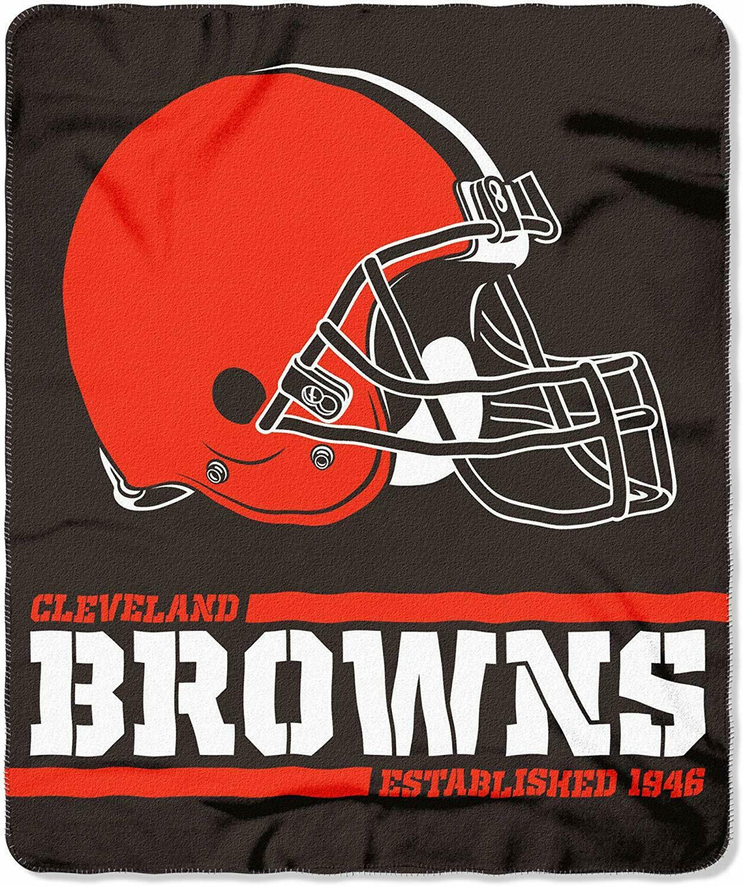 Cleveland Browns NFL Split Wide Fleece Blanket 50
