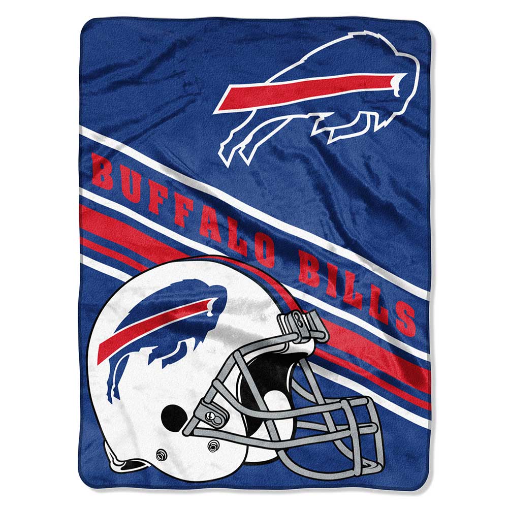 Buffalo Bills Slant Raschel Throw Blanket 60