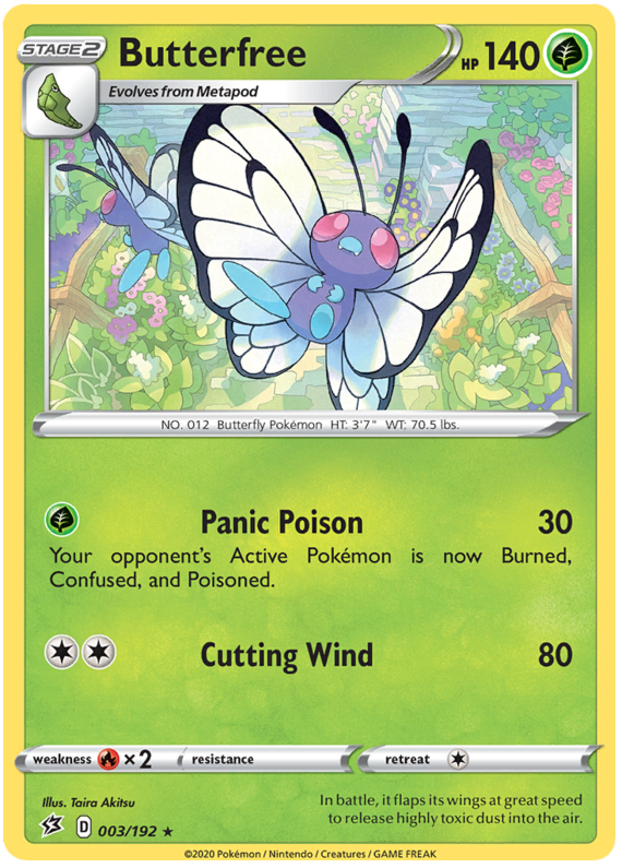 Sword and Shield Rebel Clash 003  Butterfree