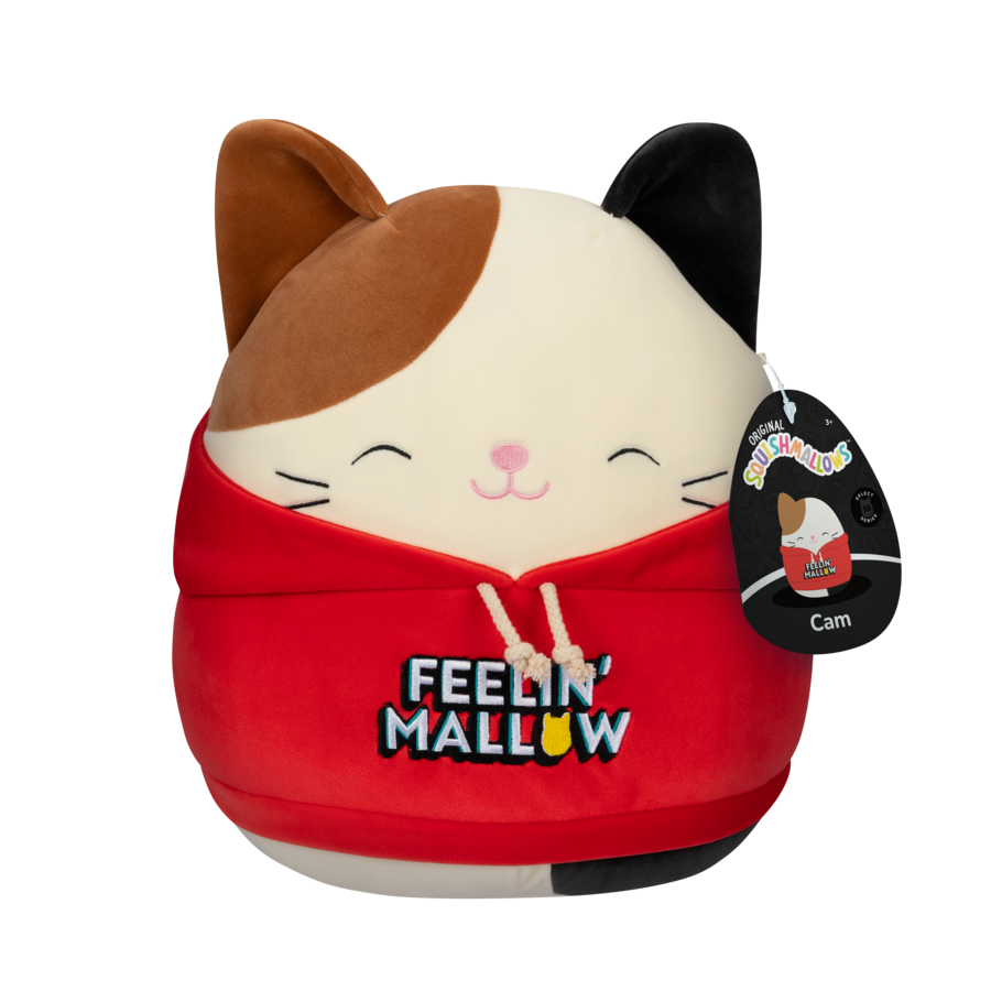 Squishmallows Select Series Cam the Calico Cat in Hoodie 12