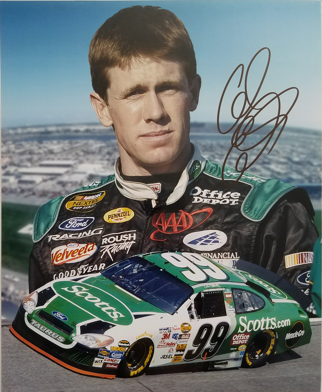 Carl Edwards Signed Autographed 8x10