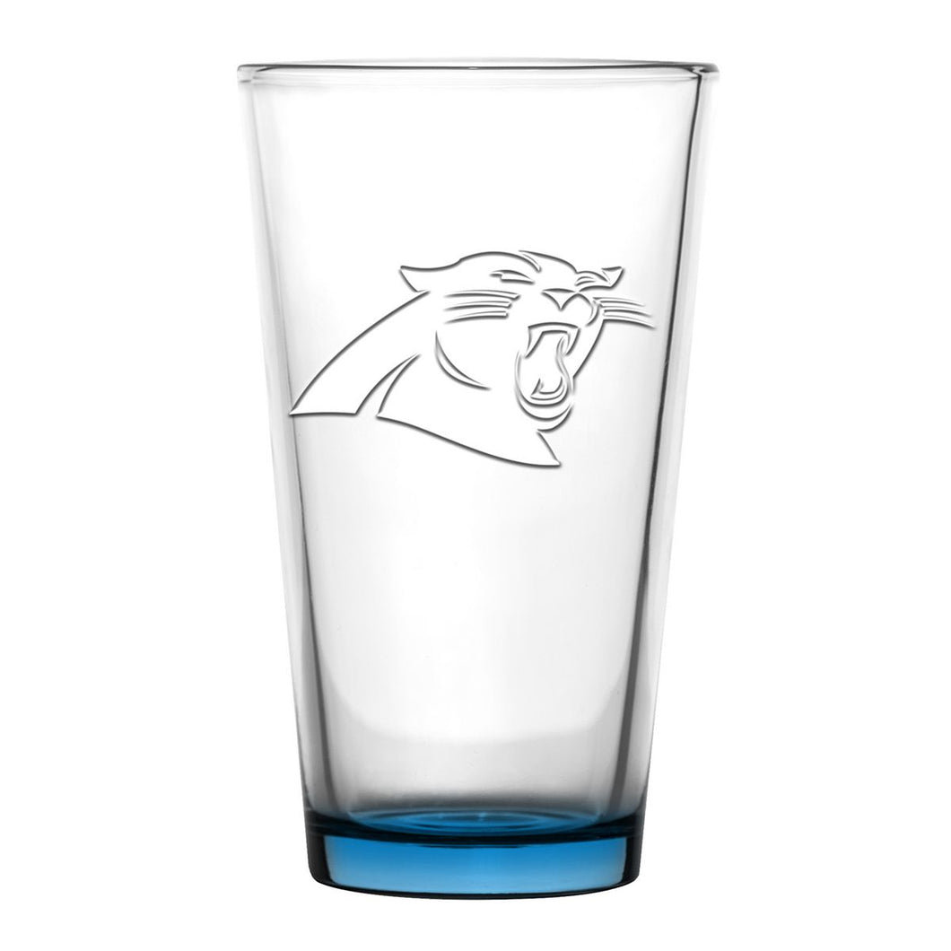 Carolina Panthers 16 Oz. Embossed Pint Glass