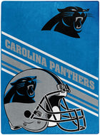 Carolina Panthers Slant Raschel Throw Blanket 60x80