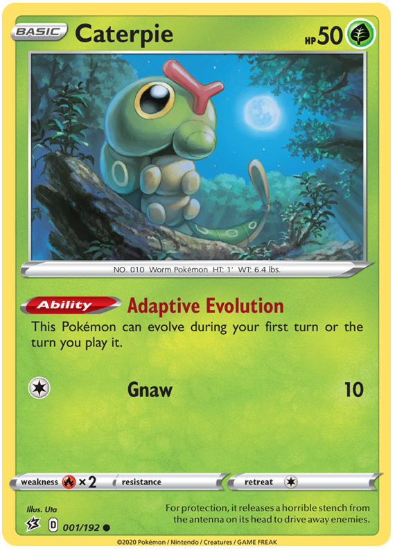 Sword and Shield Rebel Clash 001  Caterpie