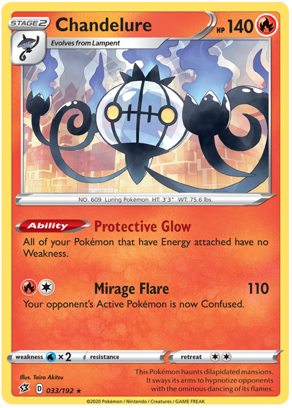 Sword and Shield Rebel Clash 033  Chandelure