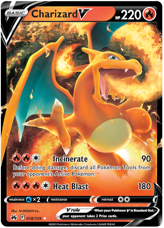 Sword and Shield Crown Zenith Charizard V