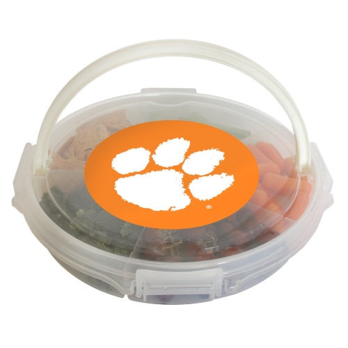 Clemson Tigers Food Caddy with Lid