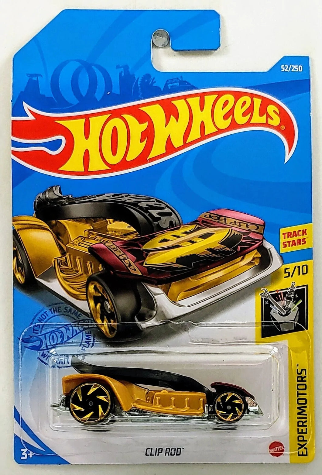 Hot Wheels Clip Rod, Experimotors 5/10 Red 52/250