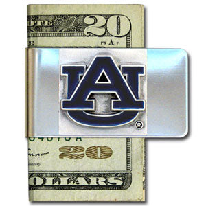 Auburn Tigers Stainless Steel Money Clip