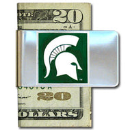 Michigan State Spartans Stainless Steel Money Clip