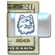 UCONN Huskies Stainless Steel Money Clip - walk-of-famesports