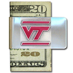 Virginia Tech Hokies Stainless Steel Money Clip - walk-of-famesports