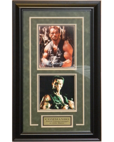 Arnold Schwarzenegger Commando 8x10 Framed