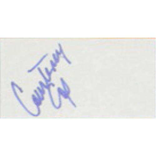 Courtney Cox Signed Autographed cut with 8x10