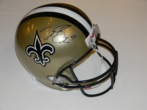 Drew Brees Signs New Orleans Saints Full Size Helmet