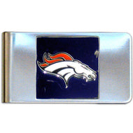 Denver Broncos Steel Stainless Steel Money Clip