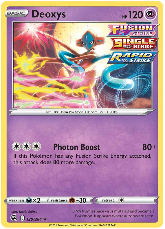 Sword and Shield Fusion Strike 120  Deoxys