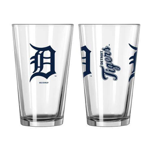 Detroit Tigers 16 Oz. Gameday Pint Glasses Set