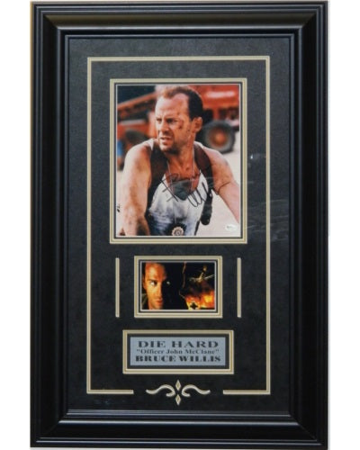 Bruce Willis Autographed 8x10 Framed in Die Hard