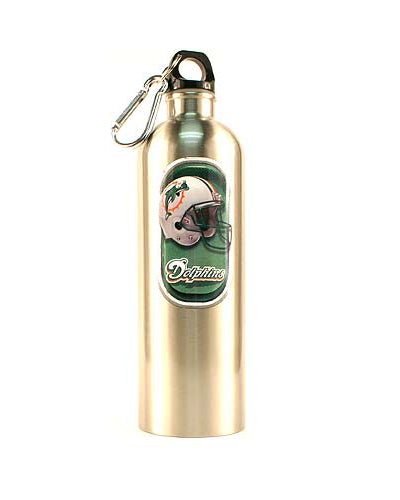 Miami Dolphins Stainless Steel Water Bottle - 750 ml