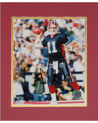 Drew Bledsoe Matted Signed Autographed 8x10