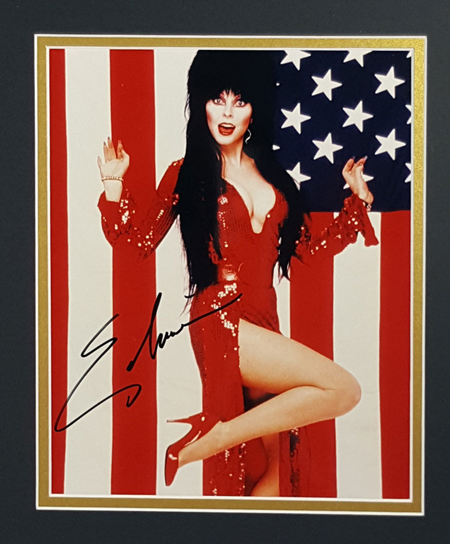 Elvira Signed Autographed 8x10 Matted