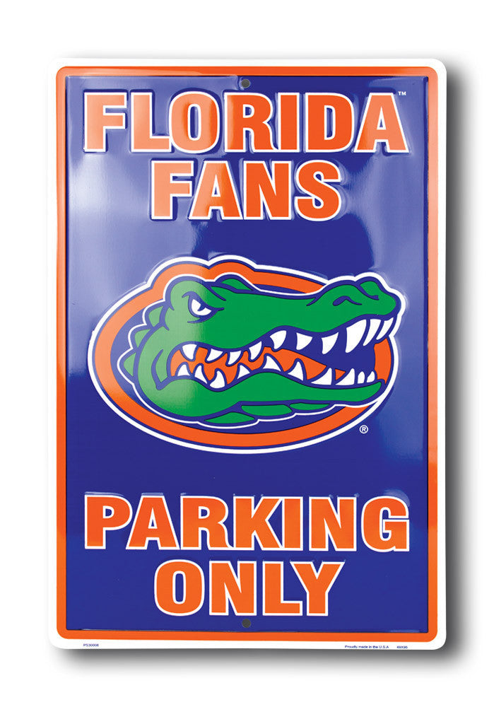 Florida Gators Fans Only Parking Sign
