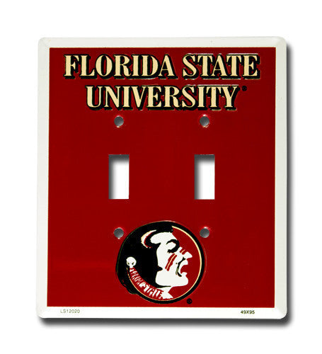 Florida State Seminoles Double Light Switch Cover