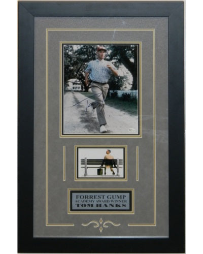 Tom Hanks in Forrest Gump Autographed 8x10 Framed - walk-of-famesports