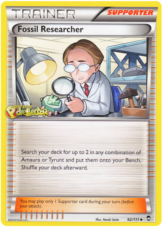 XY Furious Fists 092  Fossil Researcher