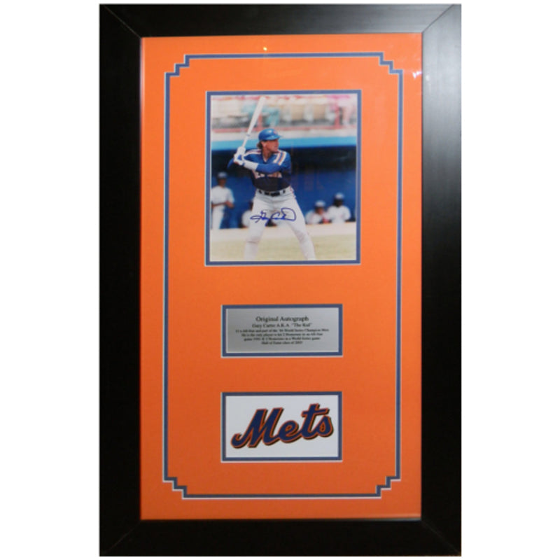 Gary Carter Signed Autographed 8x10 Framed