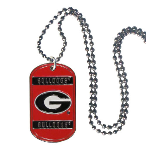Georgia Bulldogs Dog Tags Necklace