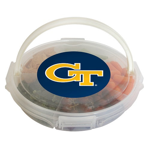 Georgia Tech Yellow Jackets Food Caddy with Lid