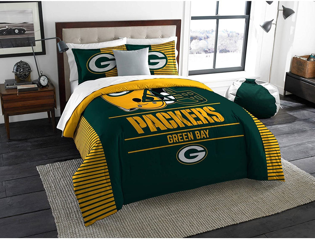 Green Bay Packers Comforter Set - Twin Size