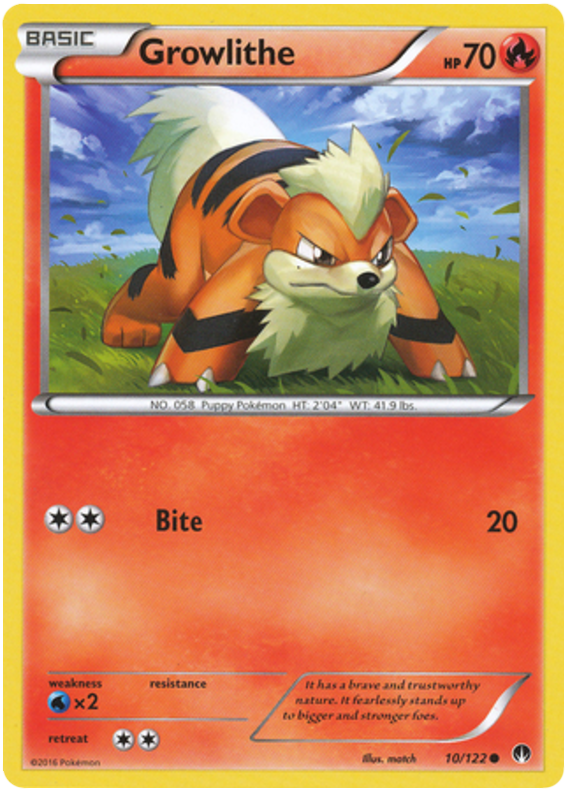 XY BREAKPoint 010  Growlithe