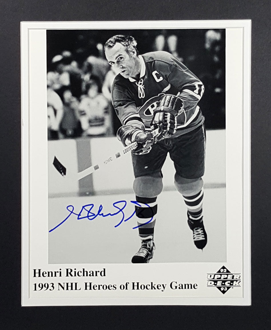 Henri Richard Signed Autographed 8x10 Matted