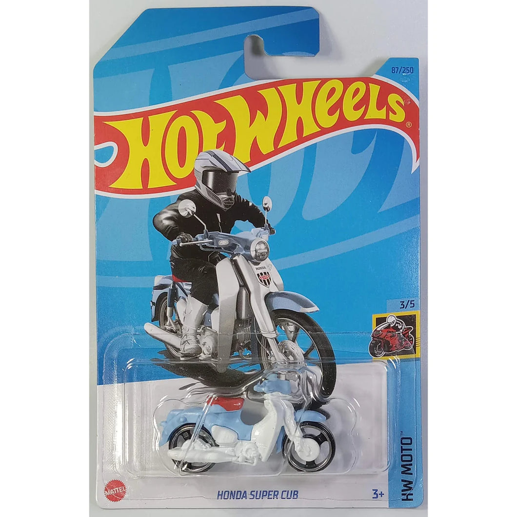 Hot Wheels Honda Super Cub HW Moto 3/5 87/250 (Blue)