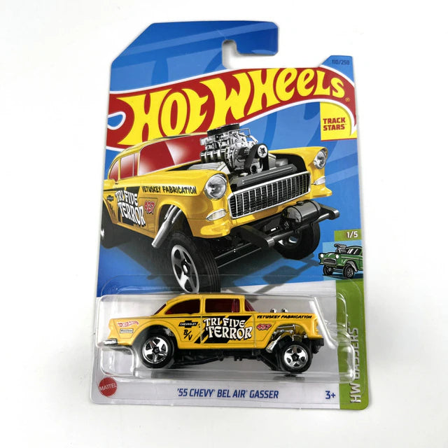 Hot Wheels '55 Chevy Bel Air Gasser YELLOW HW Gassers 1/5 110/250