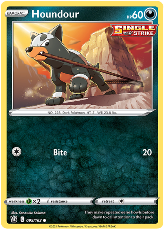 Sword and Shield Battle Styles 095  Houndour