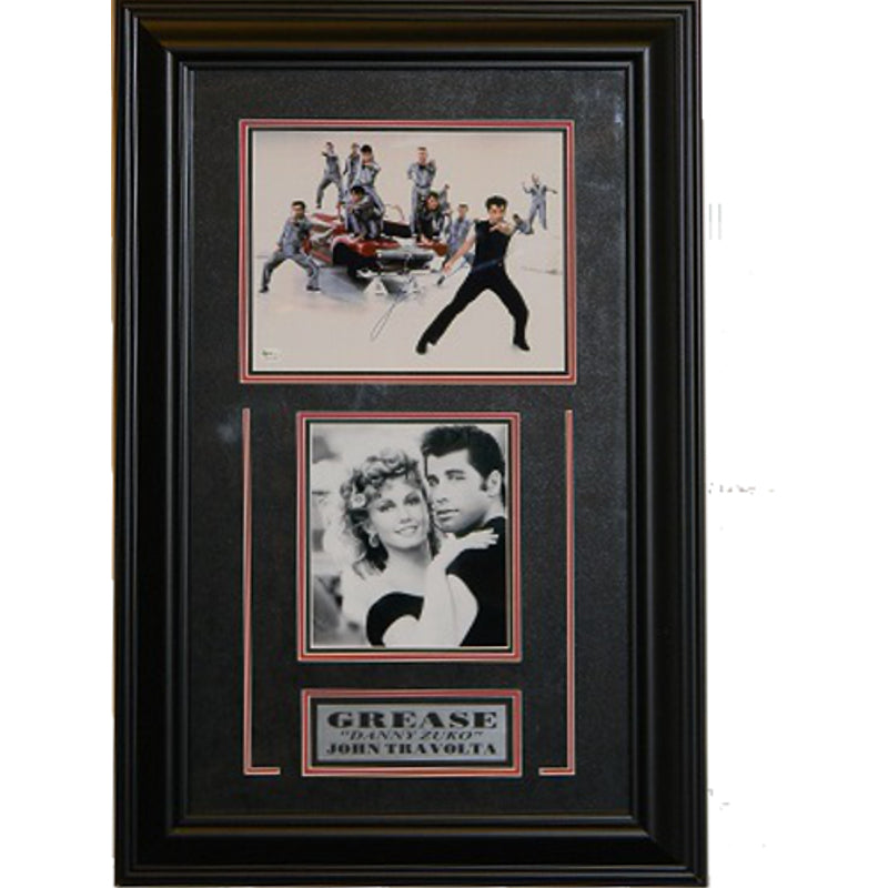 John Travolta Autographed 8x10 Framed Grease