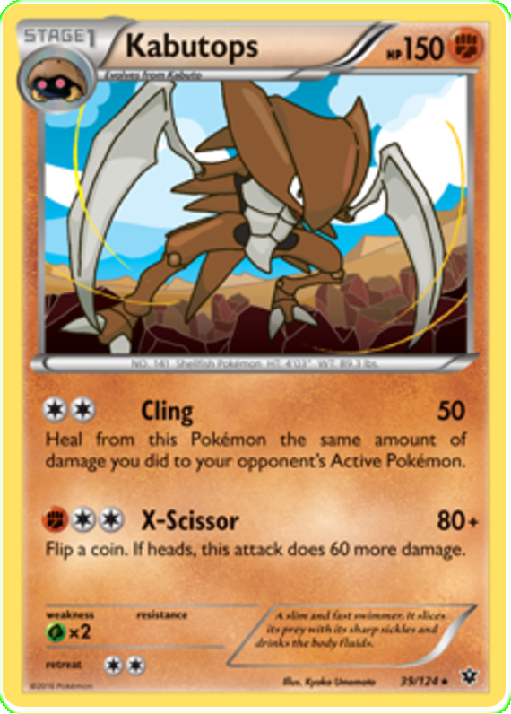 XY Fates Collide 039  Kabutops