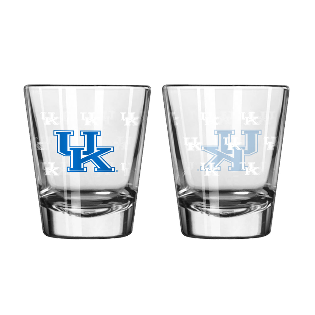 Kentucky Wildcats Satin Etch Collectible Shot Glass 2oz.