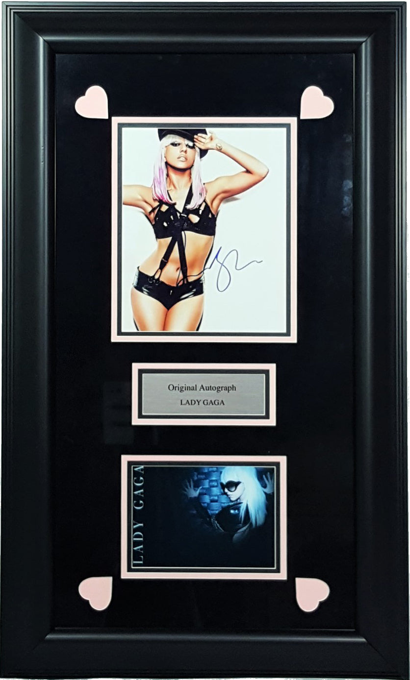 Lady Gaga Signed Autographed 8x10 Framed