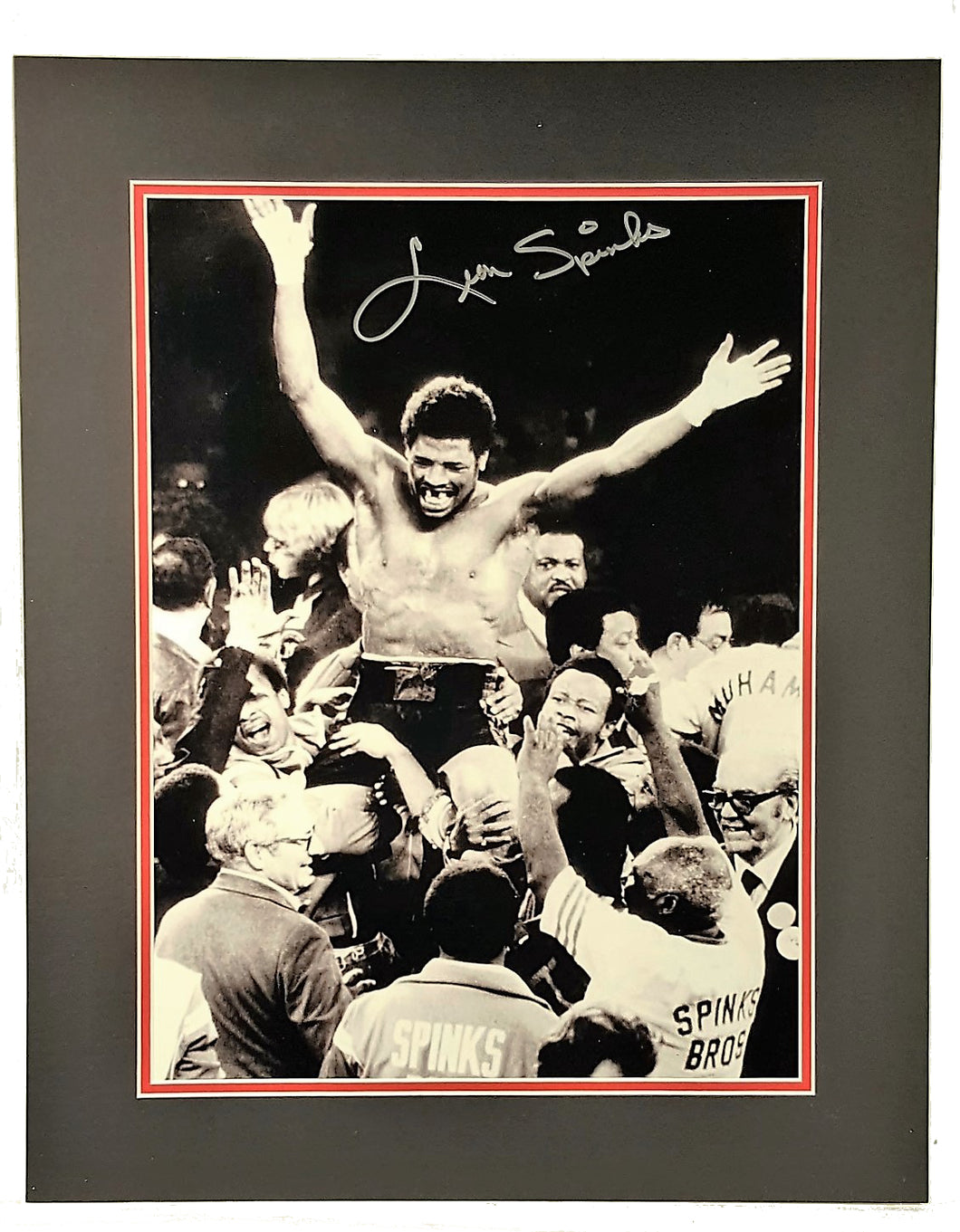 Leon Spinks Signed Autographed 16x20 Matted