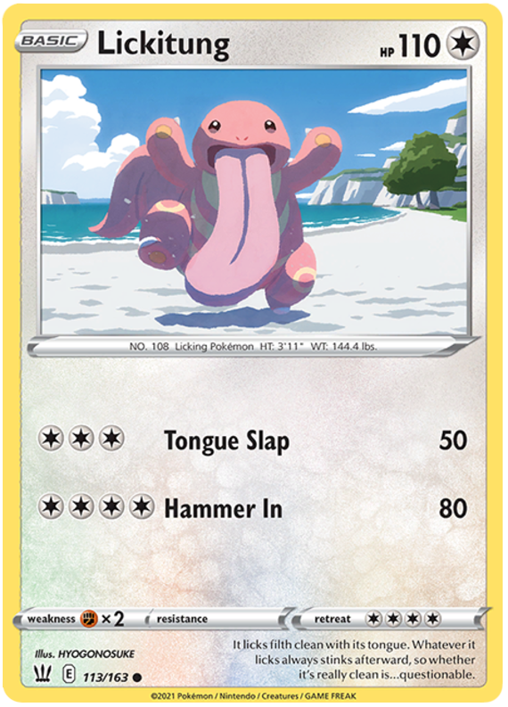Sword and Shield Battle Styles 113  Lickitung