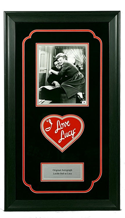 Lucille Ball I love Lucy Signed Autographed 8x10 Framed