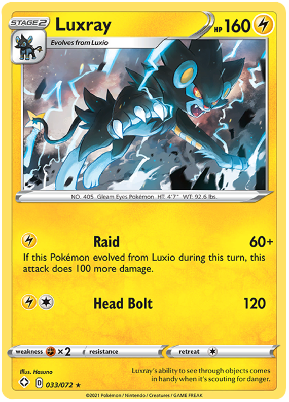 Sword and Shield Shining Fates 033  Luxray