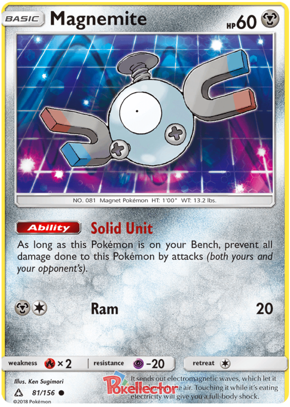 Sun and Moon Ultra Prism 081  Magnemite