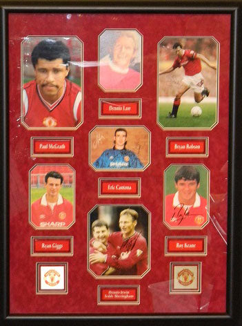 Manchester United 1968 Team Multi Signed Autographed 20x30 Framed