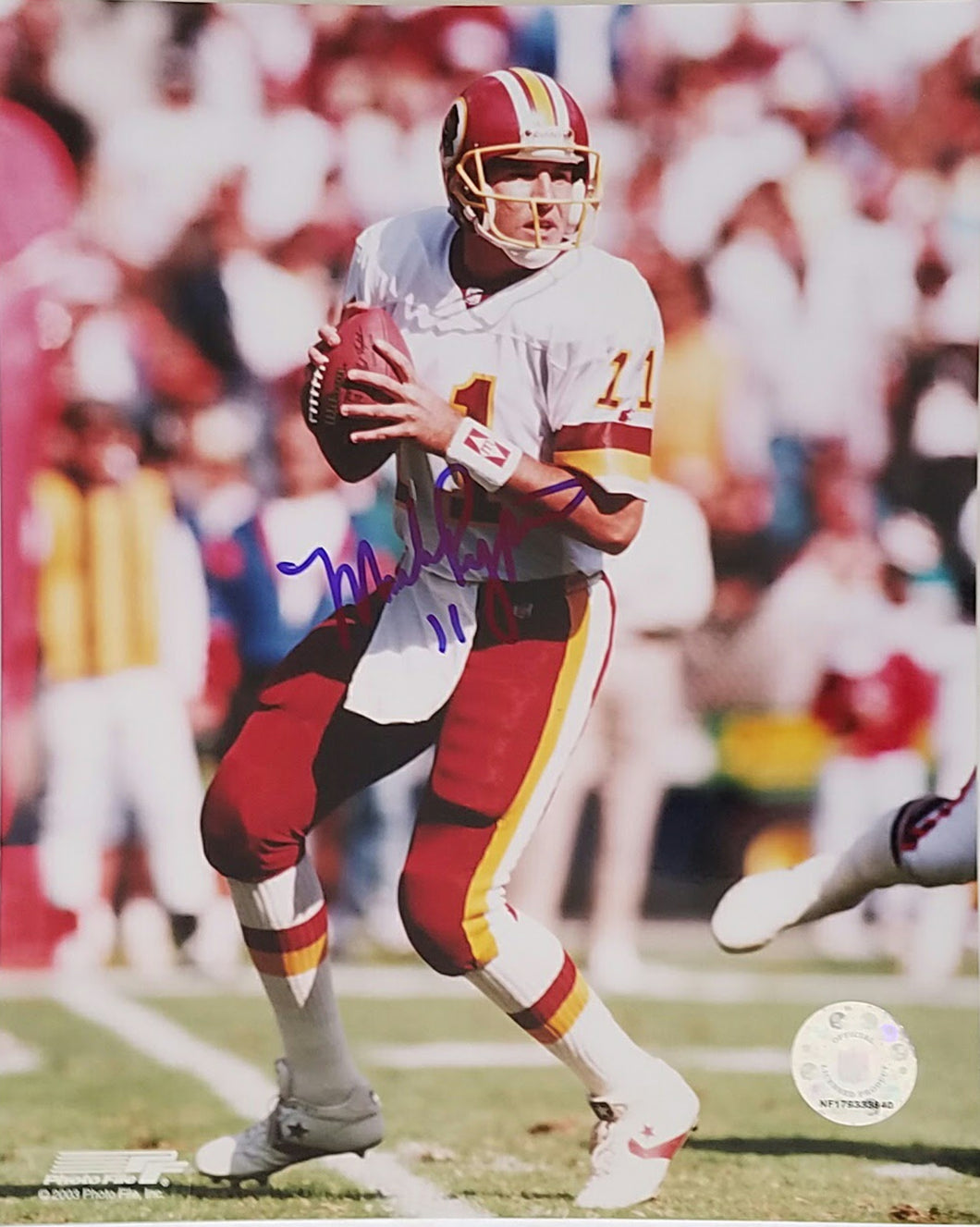 Mark Rypien  Signed Autographed 8x10